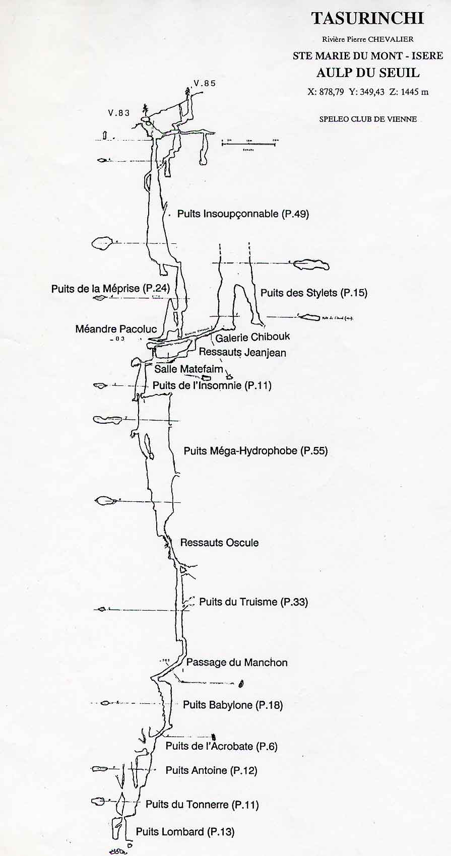 topo Gouffre Tassurinchi